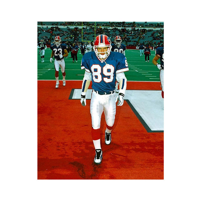 PRE-SALE: Steve Tasker Signed Close-Up in Endzone Photo