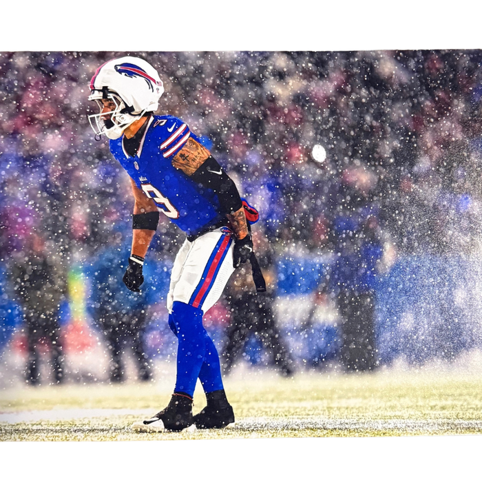 Taylor Rapp Unsigned Ready in Blue in Snow 8x10 Photo
