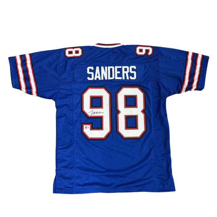 TJ Sanders Signed Buffalo Bills Nike Authentic Blue Stitched Jersey