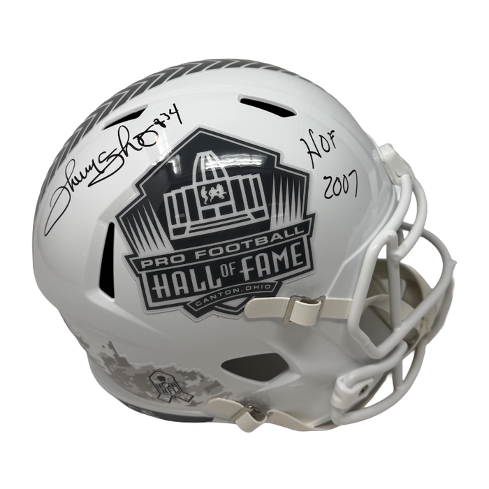 Thurman Thomas Signed Hall of Fame Full Size 2024 Salute to Service Speed Replica Helmet with HOF 07