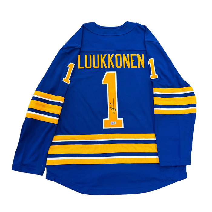Ukko-Pekka Luukkonen Signed Buffalo Sabres Authentic Blue Jersey