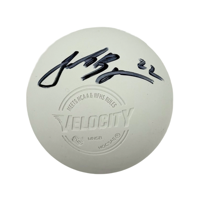 Josh Byrne Signed White Lacrosse Ball