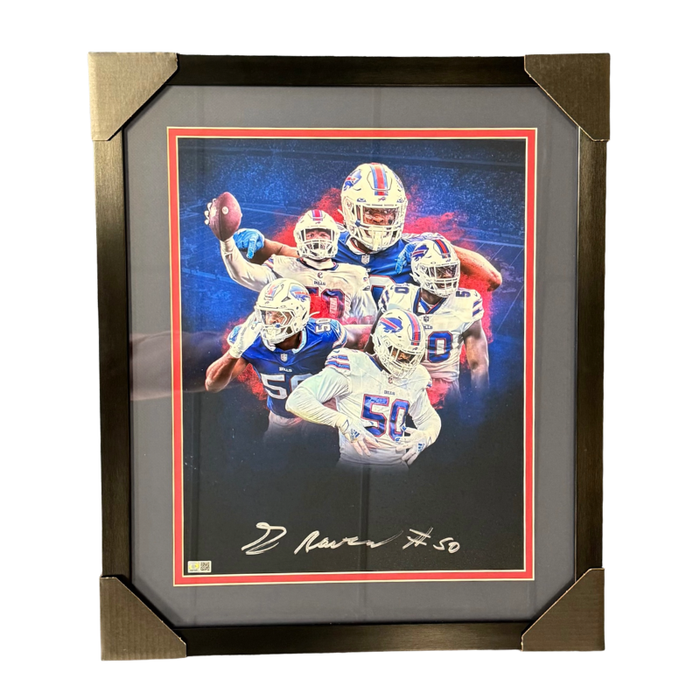 Greg Rousseau Signed Colorburst Collage 16x20 Photo Professionally Framed