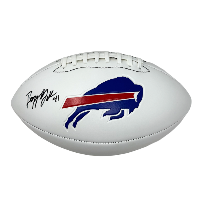 Reggie Gilliam Signed White Logo Football