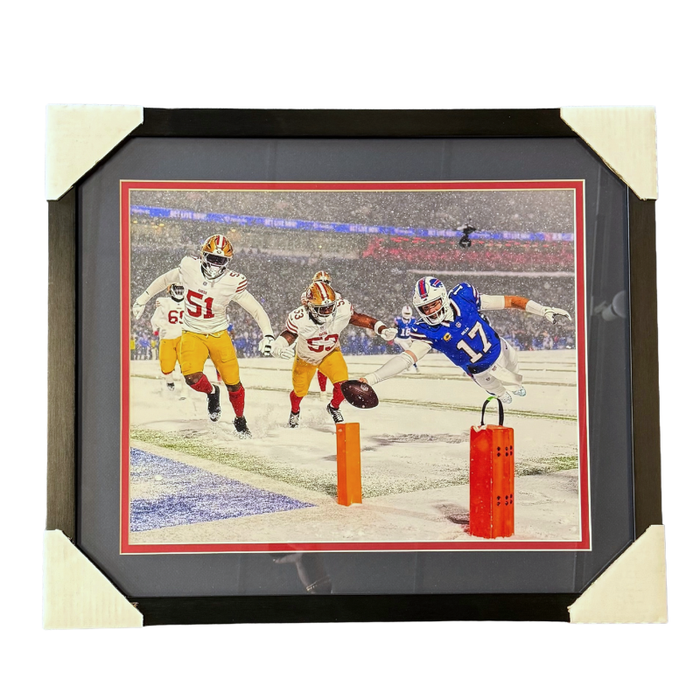 Josh Allen Unsigned Snow Leap 16x20 Photo - Professionally Framed