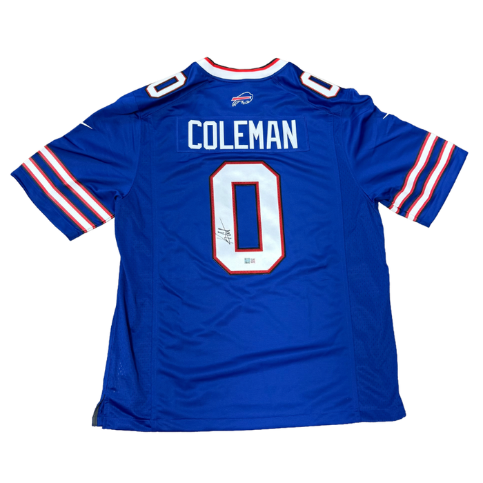 Keon Coleman Signed Buffalo Bills Nike Authentic Blue Stitched Jersey
