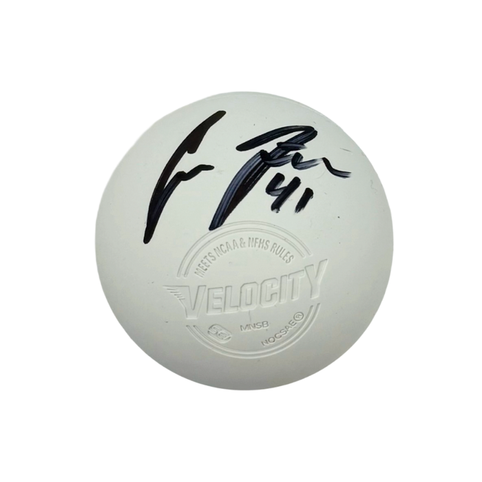 Connor Farrell Signed White Lacrosse Ball