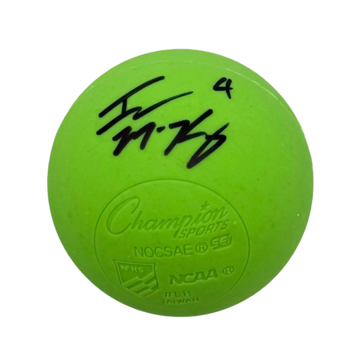 Ian MacKay Signed Green Lacrosse Ball