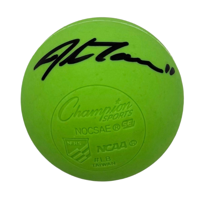John Tavares Signed Green Lacrosse Ball