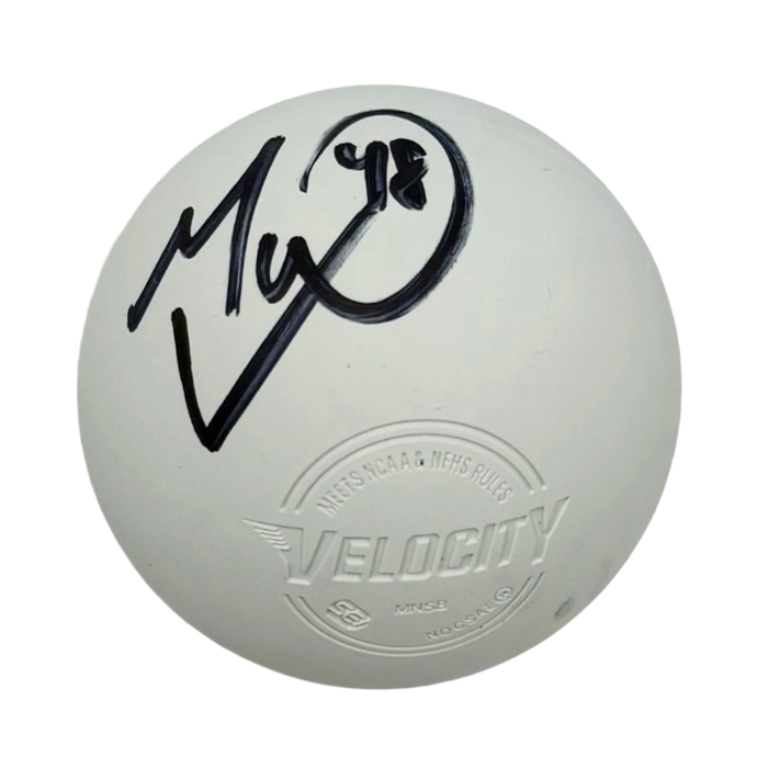 Matt Vinc Signed White Lacrosse Ball