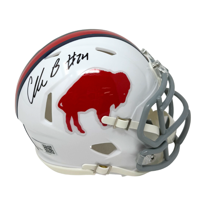 Cole Bishop Signed Buffalo Bills Standing Buffalo Speed Mini Helmet