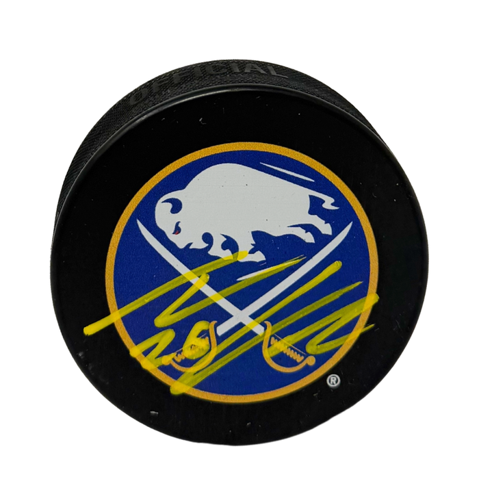 Thomas Vanek Signed Buffalo Sabres Large Logo Puck