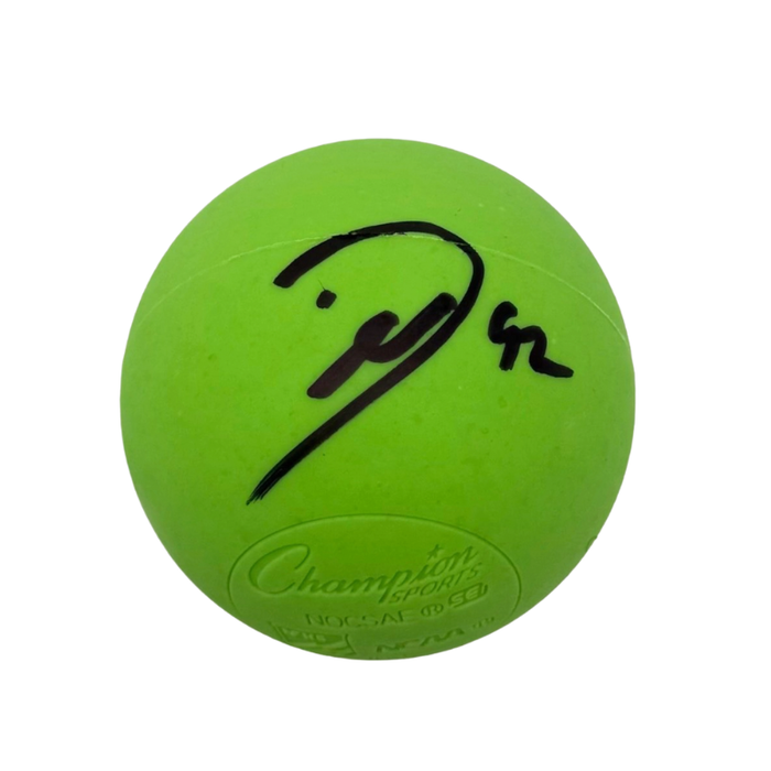 Dhane Smith Signed Green Lacrosse Ball