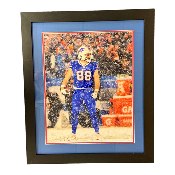 Dawson Knox Unsigned Standing in Snow 16x20 Photo Professionally Framed