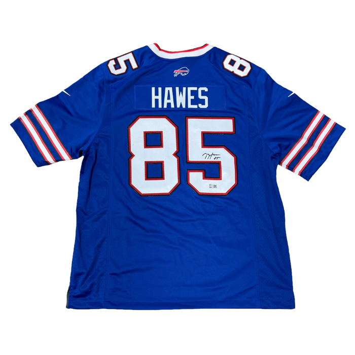 Jackson Hawes Signed Buffalo Bills Nike Authentic Blue Stitched Jersey