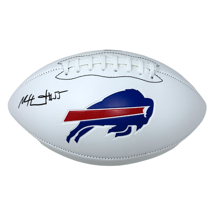 Michael Hoecht Signed White Logo Football