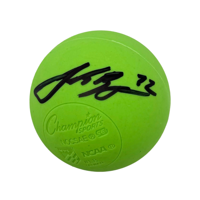 Josh Byrne Signed Green Lacrosse Ball