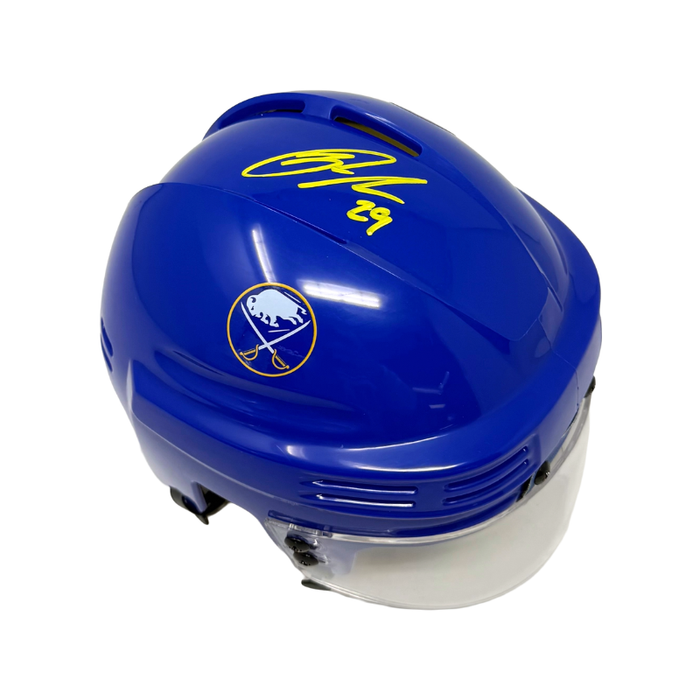 Jason Pominville Signed Sabres Blue Mini Helmet