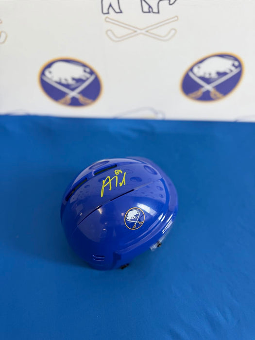 Facebook Auction:  Alex Tuch Signed Buffalo Sabres Blue Mini Helmet
