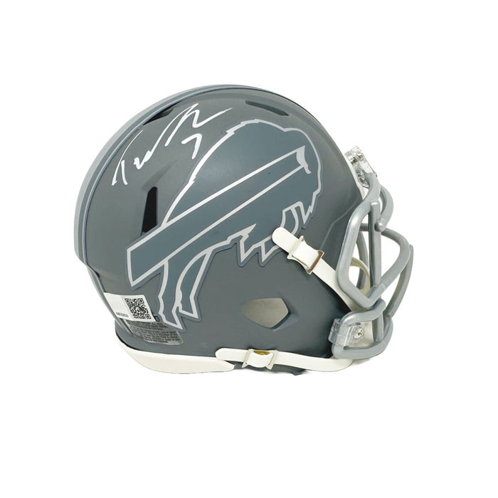 Taron Johnson Signed Buffalo Bills Slate Speed Mini Helmet