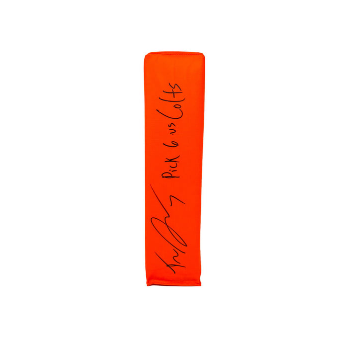 Taron Johnson Signed Replica End Zone Pylon with Pick 6 vs Colts