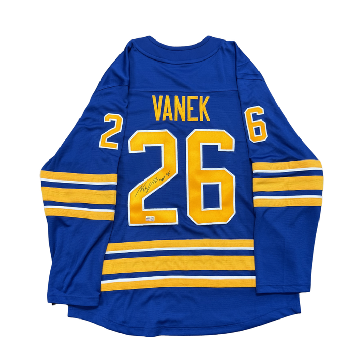 Thomas Vanek Signed Buffalo Sabres Authentic Blue Jersey with "HOF '26"