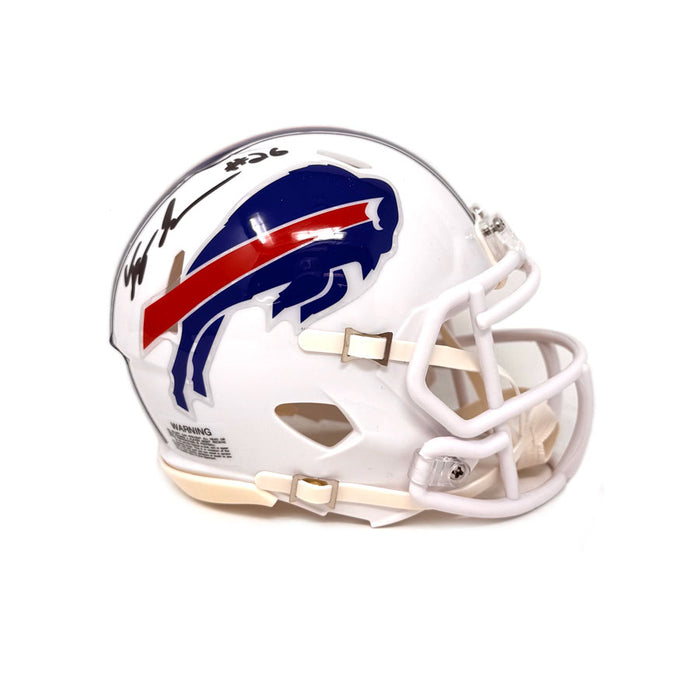 Ty Johnson Signed Buffalo Bills 2021 Speed Mini Helmet