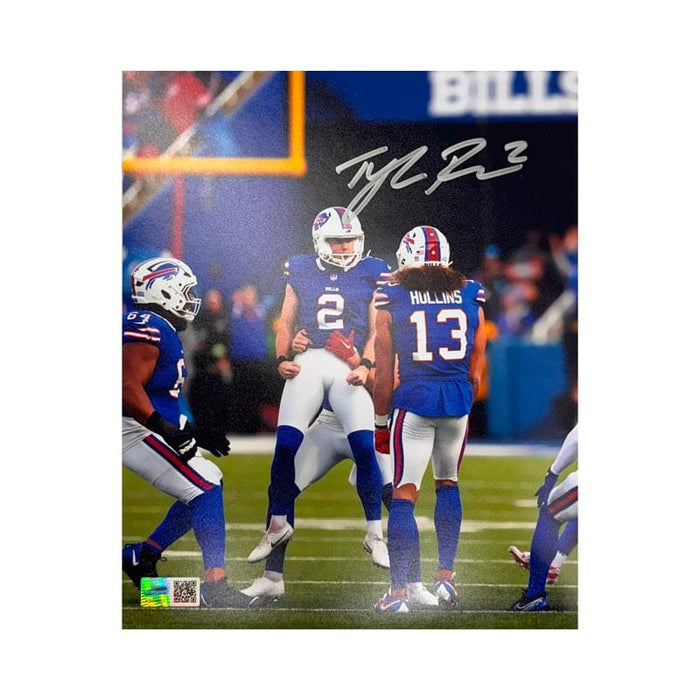 Tyler Bass Signed Team Celebration 8x10 Photo Signed Photos TSE Buffalo 