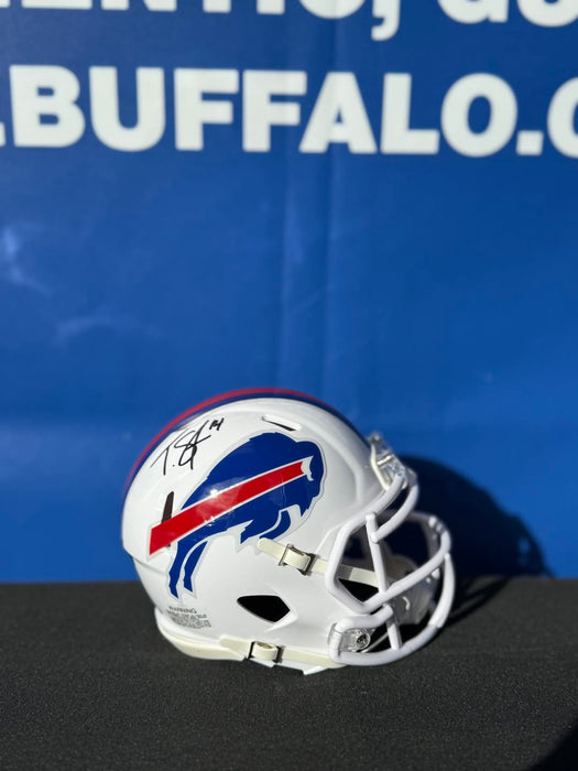 Facebook Auction: Tyrell Shavers Signed Buffalo Bills 2021 Speed Mini Helmet