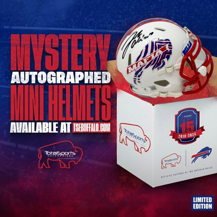 TSE Buffalo Autographed Mystery Mini Helmet