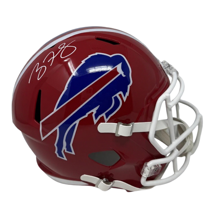 Ryan Fitzpatrick Signed Buffalo Bills Full Size Red Throwback Speed Replica Helmet