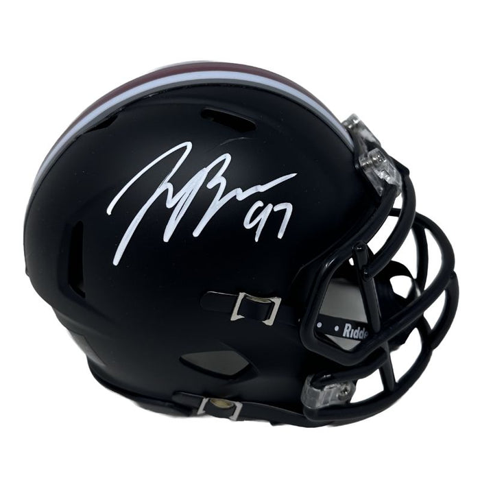 Joey Bosa Signed Ohio State Black Alternate Speed Mini Helmet
