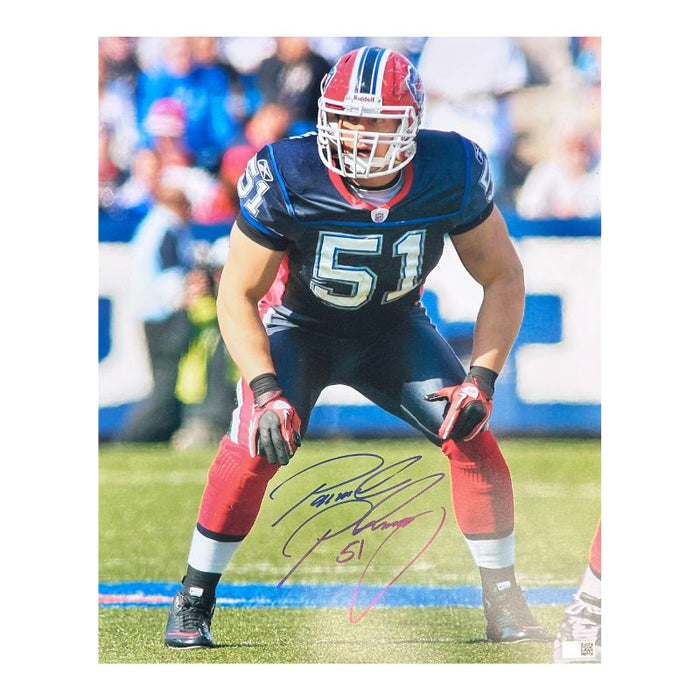 Paul Posluzsny Signed in Stance 16x20 Photo