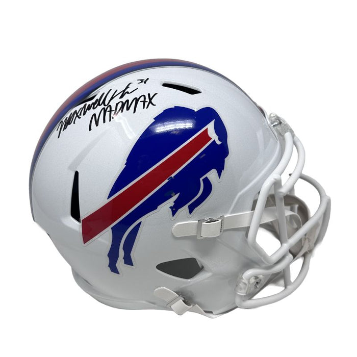 Maxwell Hairston Signed Buffalo Bills Full Size 2021 Speed Replica Helmet with "MAD MAX"