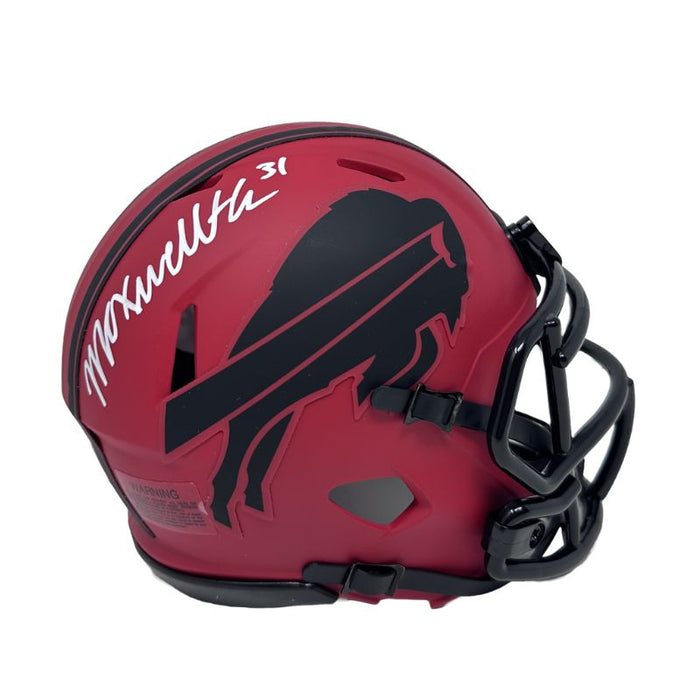 Maxwell Hairston Signed Buffalo Bills RAVE Speed Mini Helmet