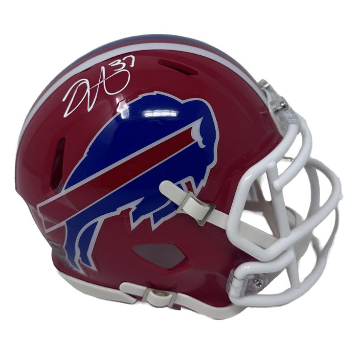 Jordan Hancock Signed Buffalo Bills Red Throwback Speed Mini Helmet