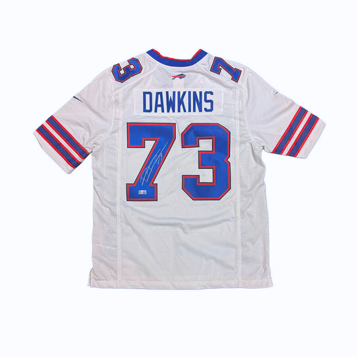 Dion Dawkins Signed Buffalo Bills Nike Authentic Stitched White Jersey