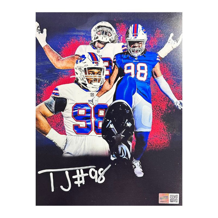 TJ Sanders Signed Color Burst Collage 8X10 Photo