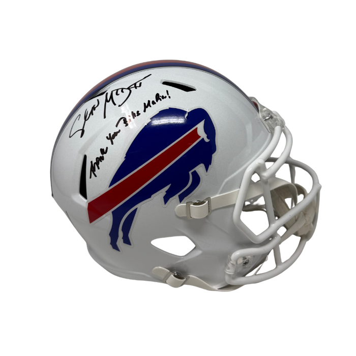 Sean McDermott Signed Buffalo Bills Full Size 2021 Speed Replica Helmet with "Thank you Bills Mafia"