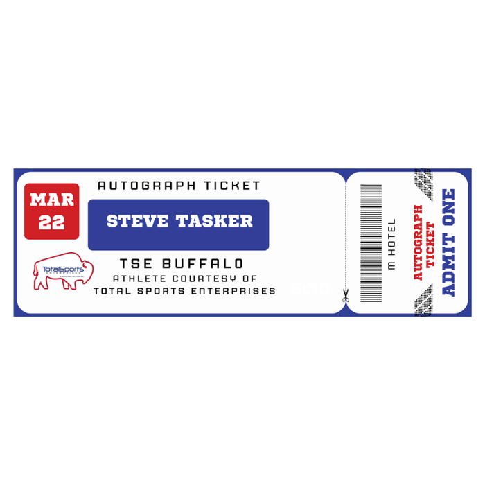 AUTOGRAPH TICKET: Get Any Item of Yours Signed in Person by Steve Tasker