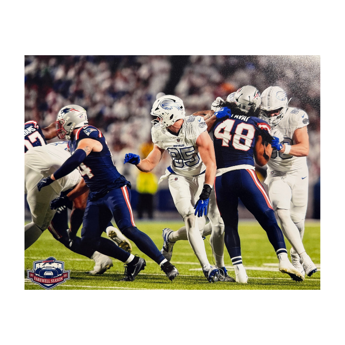 Jackson Hawes Unsigned Rivalries Jersey 8x10 Photo