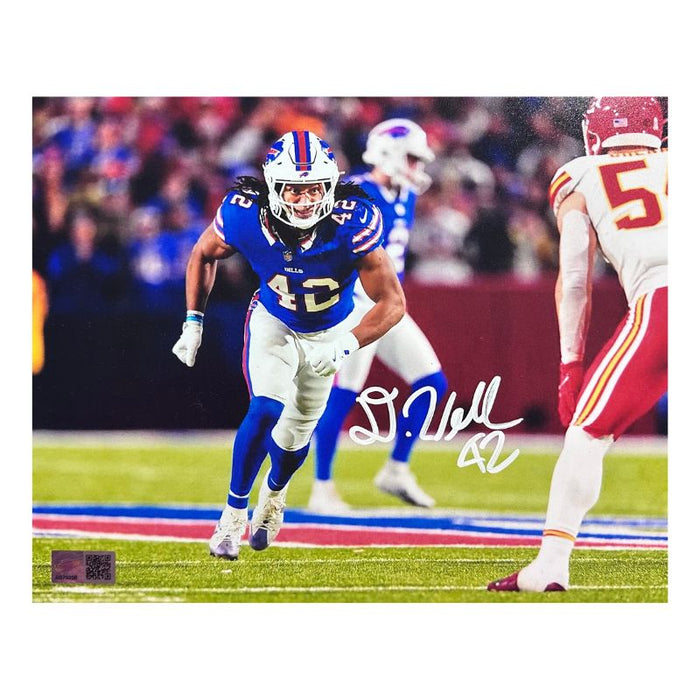 Dorian Williams Signed Rushing vs Chiefs 8x10 Photo