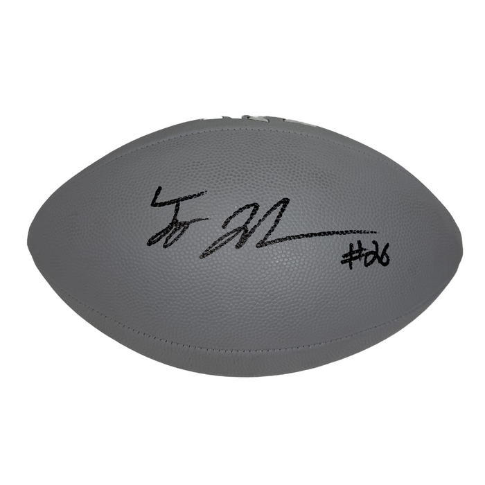 Ty Johnson Signed Grey Wilson Replica Football