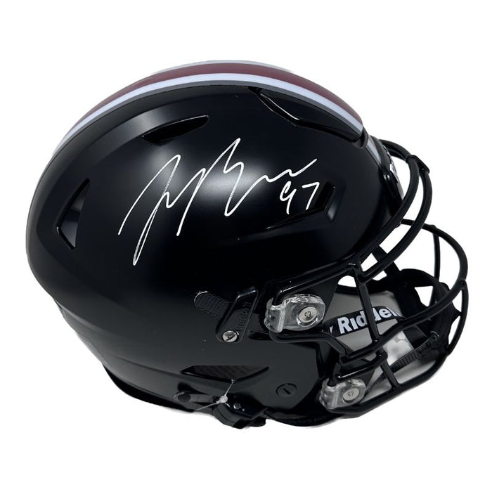 Joey Bosa Signed Ohio State Full Size Black Alternate Speed Flex Authentic Helmet