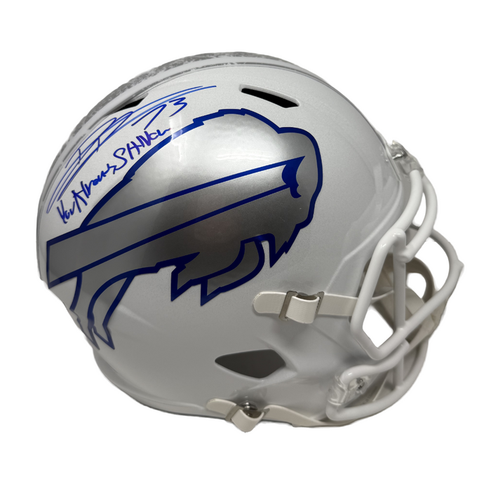 Dion Dawkins Signed Buffalo Bills Full Size Rivalries Speed Replica Helmet with "You Already Shnow"
