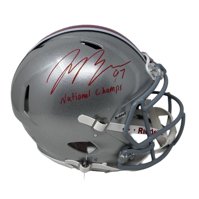 Joey Bosa Signed Ohio State Full Size Speed Authentic Helmet w/ National Champs