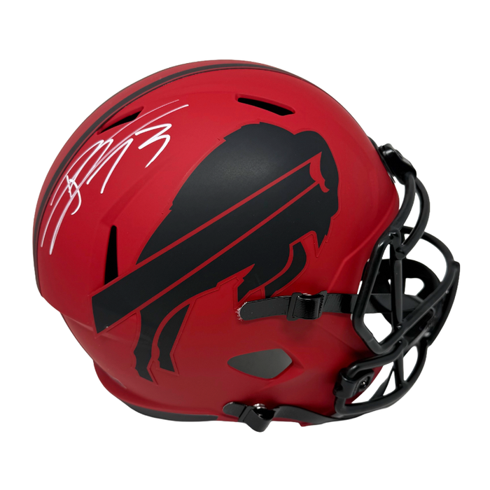 Dion Dawkins Signed Buffalo Bills Full Size RAVE Speed Replica Helmet