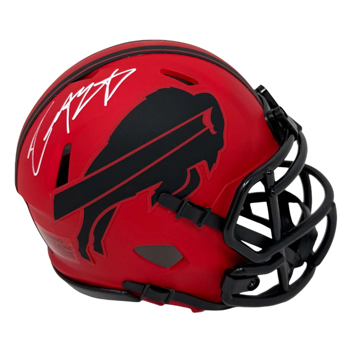 Christian Benford Signed Buffalo Bills RAVE Speed Mini Helmet