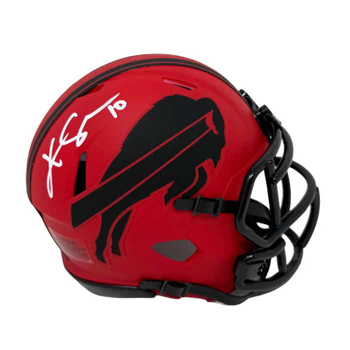 Khalil Shakir Signed Buffalo Bills RAVE Speed Mini Helmet