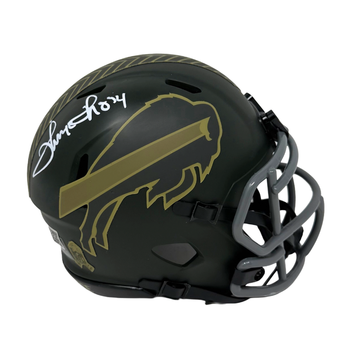 Thurman Thomas Signed Buffalo Bills 2025 Salute to Service Speed Mini Helmet